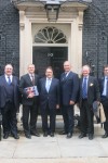 Outside No.10 Downing Street