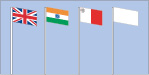 Flags at full-mast