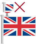 Upside down Union Flag