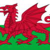 Shows the Wales flag