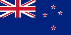The current flag of New Zealand.