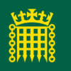 House of Commons flag: a yellow portcullis below a coronet on a green field