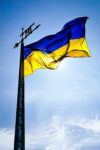 flag of ukraine: horizontal bicolour of sky blue over yellow