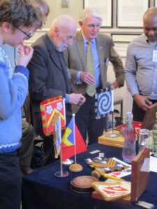 Examining table flags at the Flag Institute Winter Conference 2023