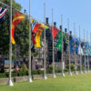 Flags in the spotlight on Historic County Flags Day 2025, Parliament Square, London